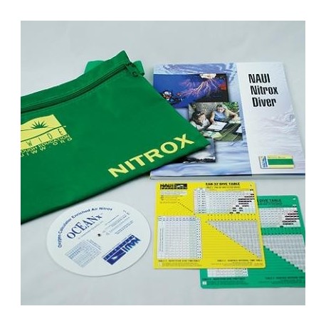 NAUI Nitrox/Enriched Air Book Pack + tables Pack Only